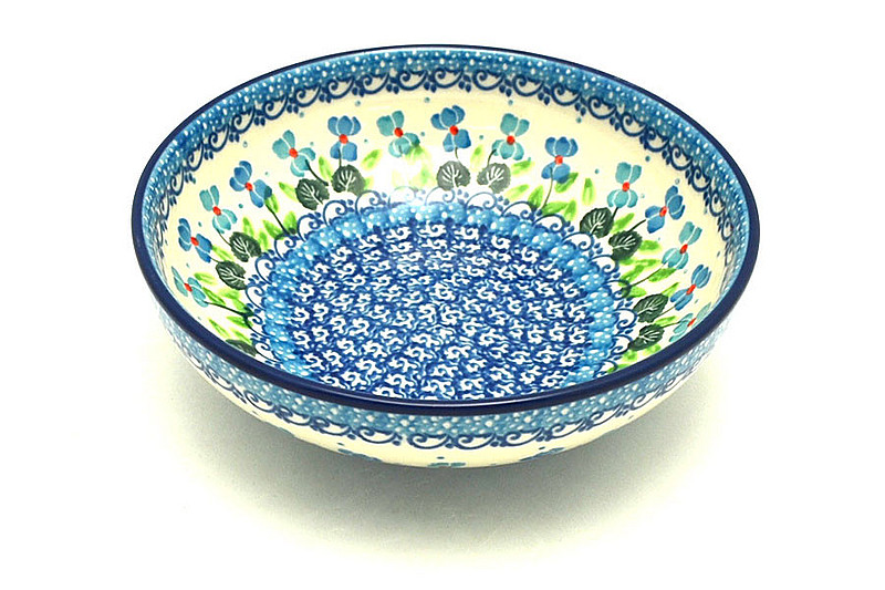 Ceramika Artystyczna Polish Pottery Bowl - Contemporary Salad - Dutch Iris B90-2668a (Ceramika Artystyczna)