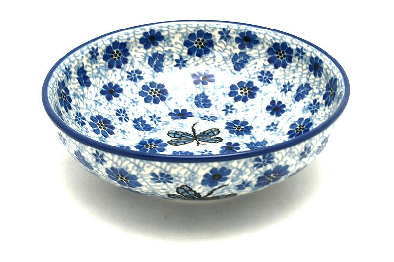 Ceramika Artystyczna Polish Pottery Bowl - Contemporary Salad - Hidden Dragonfly B90-1443a (Ceramika Artystyczna)