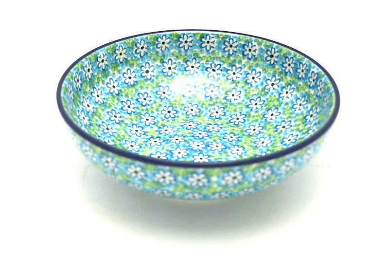 Polish Pottery Bowl - Contemporary Salad - Key Lime