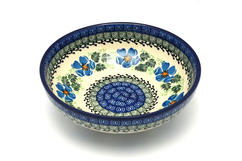 Ceramika Artystyczna Polish Pottery Bowl - Contemporary Salad - Morning Glory B90-1915a (Ceramika Artystyczna)