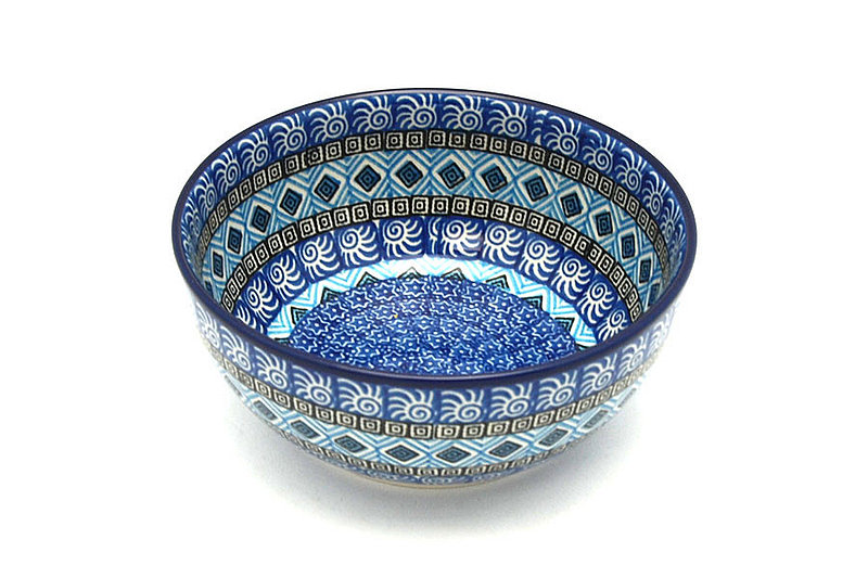 Ceramika Artystyczna Polish Pottery Bowl - Coupe Cereal - Aztec Sky C38-1917a (Ceramika Artystyczna)