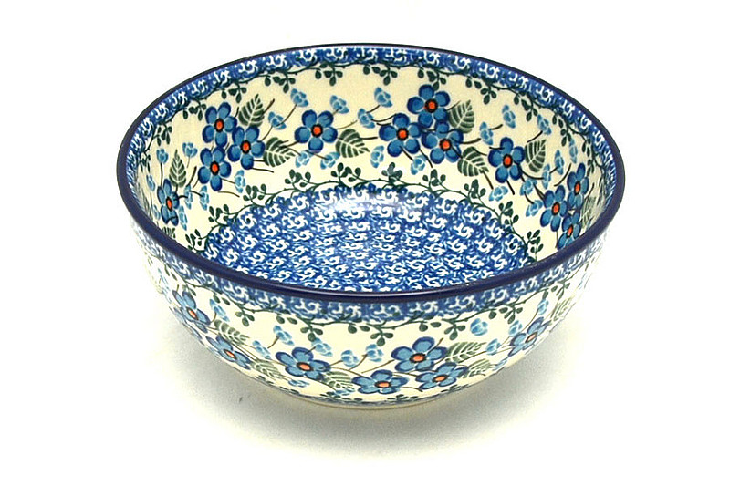 Ceramika Artystyczna Polish Pottery Bowl - Coupe Cereal - Parisian Posies C38-2272a (Ceramika Artystyczna)