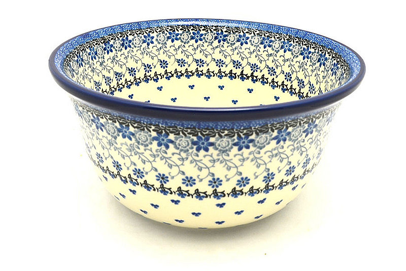 Ceramika Artystyczna Polish Pottery Bowl - Deep Artisan Bowl - Large - Silver Lace 113-2158a (Ceramika Artystyczna)