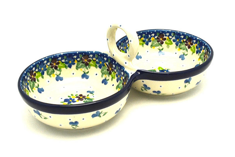 Ceramika Artystyczna Polish Pottery Bowl - Double Serving - Plum Luck 942-2509a (Ceramika Artystyczna)