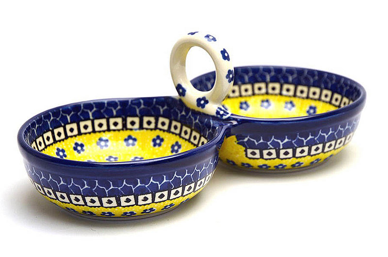 Ceramika Artystyczna Polish Pottery Bowl - Double Serving - Sunburst 942-859a (Ceramika Artystyczna)
