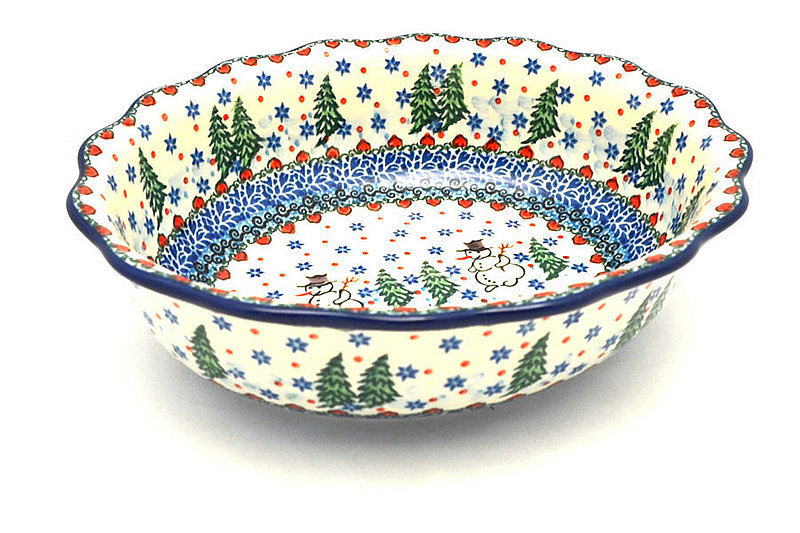 Ceramika Artystyczna Polish Pottery Bowl - Fluted Oval - Unikat Signature - U4661 D78-U4661 (Ceramika Artystyczna)