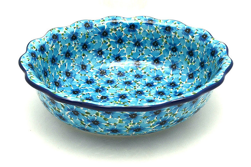 Ceramika Artystyczna Polish Pottery Bowl - Fluted Oval - Unikat Signature - U4929 D78-U4929 (Ceramika Artystyczna)