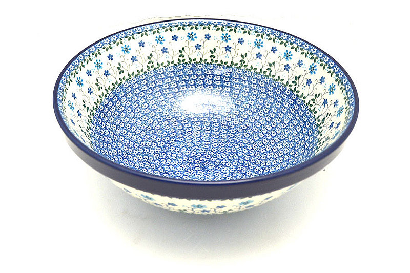 Polish Pottery Bowl - Grand Nesting (10 3/4") - Georgia Blue