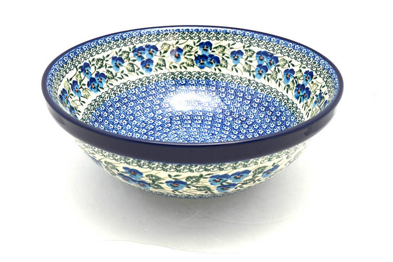 Ceramika Artystyczna Polish Pottery Bowl - Grand Nesting (10 3/4") - Winter Viola 055-2273a (Ceramika Artystyczna)