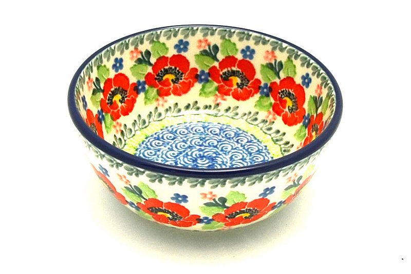 Ceramika Artystyczna Polish Pottery Bowl - Ice Cream/Dessert - Danish Garden 017-3219a (Ceramika Artystyczna)