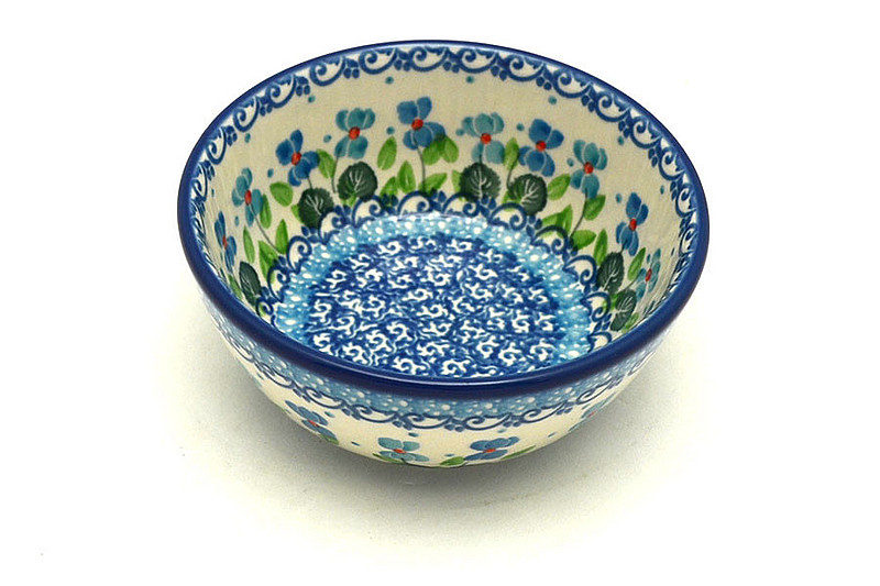 Ceramika Artystyczna Polish Pottery Bowl - Ice Cream/Dessert - Dutch Iris 017-2668a (Ceramika Artystyczna)