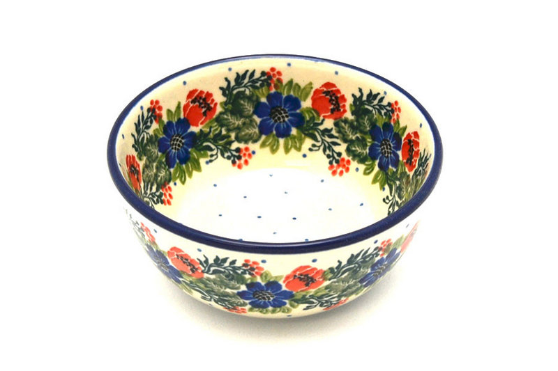 Ceramika Artystyczna Polish Pottery Bowl - Ice Cream/Dessert - Garden Party 017-1535a (Ceramika Artystyczna)