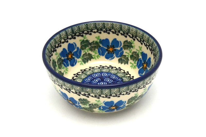 Ceramika Artystyczna Polish Pottery Bowl - Ice Cream/Dessert - Morning Glory 017-1915a (Ceramika Artystyczna)