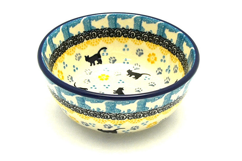 Ceramika Artystyczna Polish Pottery Bowl - Ice Cream/Dessert - Purr-snickety 017-2153a (Ceramika Artystyczna)