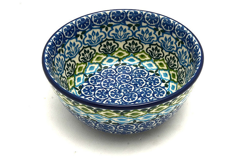 Ceramika Artystyczna Polish Pottery Bowl - Ice Cream/Dessert - Tranquil Tide 017-1859a (Ceramika Artystyczna)