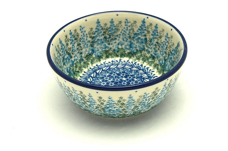 Ceramika Artystyczna Polish Pottery Bowl - Ice Cream/Dessert - Virginia Blue Bells 017-3279a (Ceramika Artystyczna)