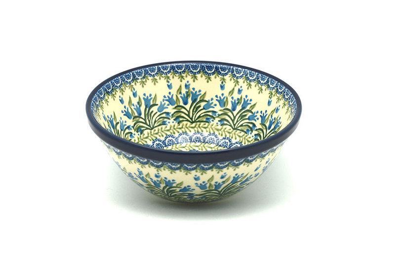 Ceramika Artystyczna Polish Pottery Bowl - Large Nesting (7 1/2") - Blue Bells 057-1432a (Ceramika Artystyczna)