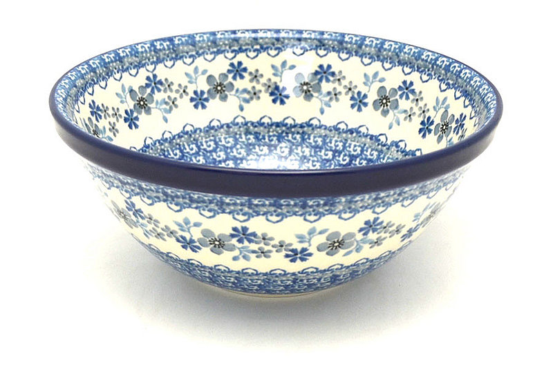 Polish Pottery Bowl - Large Nesting (7 1/2") - Blue Horizon