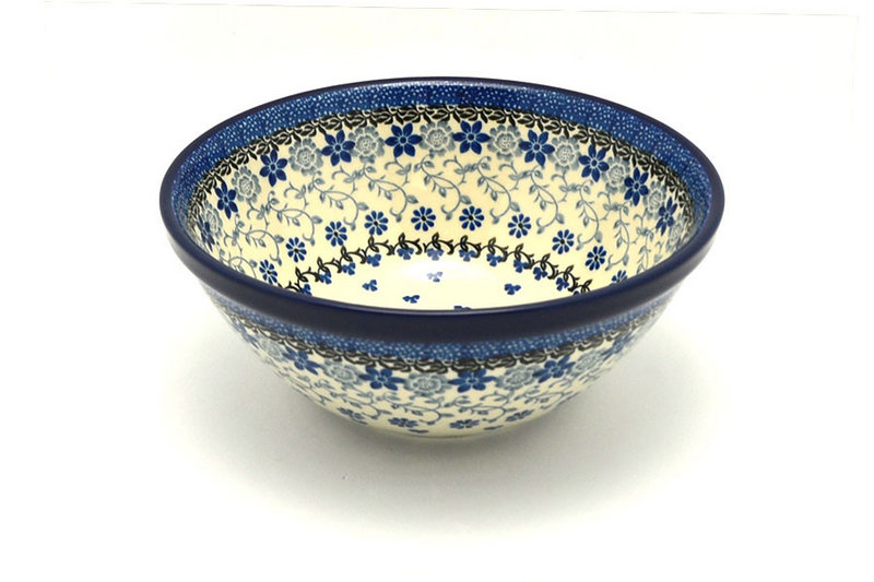 Ceramika Artystyczna Polish Pottery Bowl - Large Nesting (7 1/2") - Silver Lace 057-2158a (Ceramika Artystyczna)