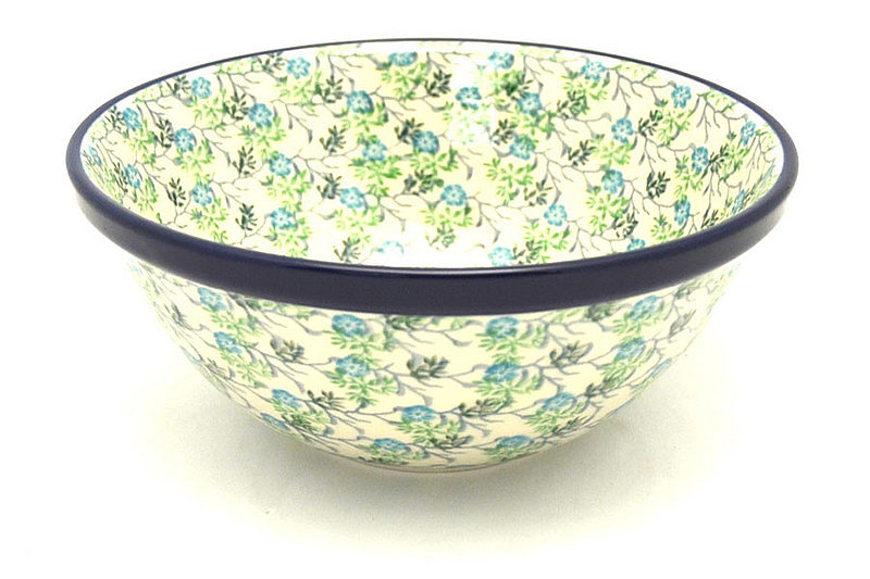 Polish Pottery Bowl - Large Nesting (7 1/2") - Summer Ivy