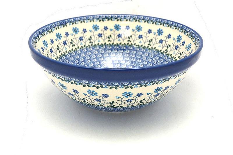 Polish Pottery Bowl - Larger Nesting (9") - Blue Horizon