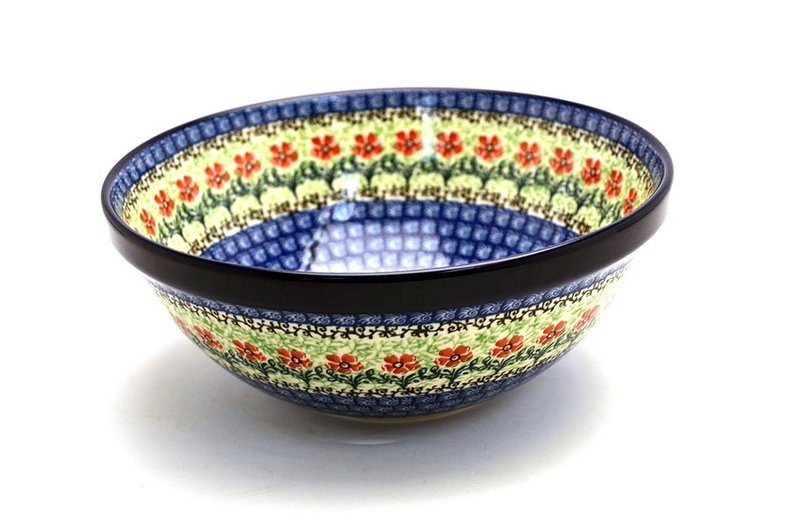 Ceramika Artystyczna Polish Pottery Bowl - Larger Nesting (9") - Maraschino 056-1916a (Ceramika Artystyczna)