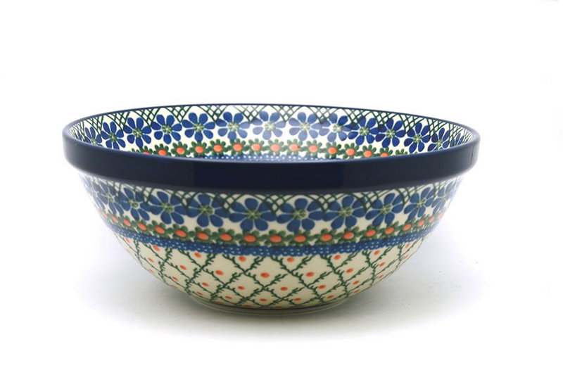 Ceramika Artystyczna Polish Pottery Bowl - Larger Nesting (9") - Primrose 056-854a (Ceramika Artystyczna)