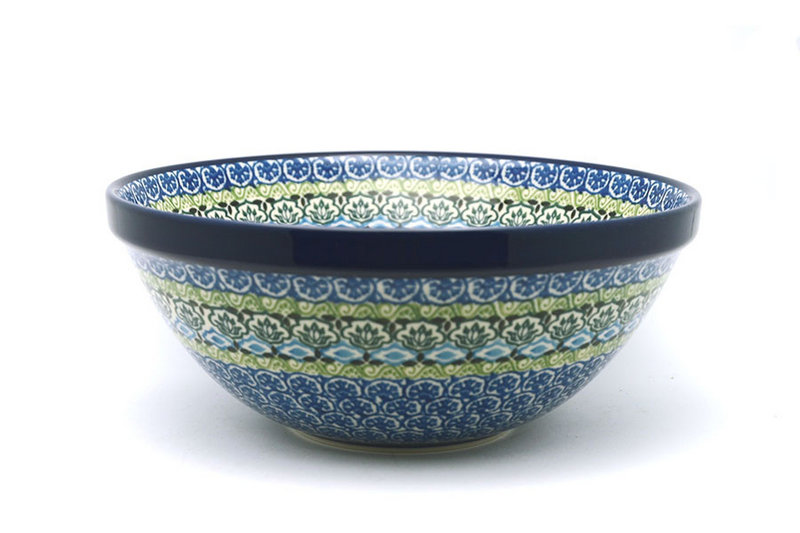 Ceramika Artystyczna Polish Pottery Bowl - Larger Nesting (9") - Tranquility 056-1858a (Ceramika Artystyczna)