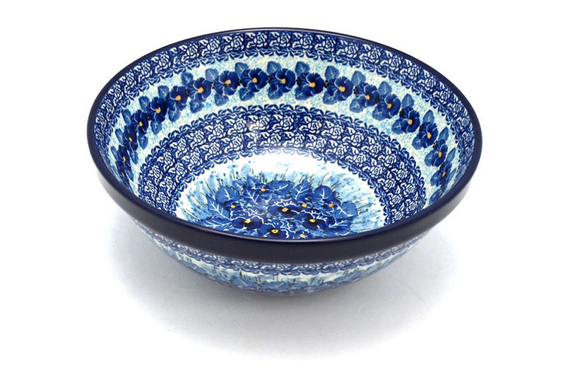 Ceramika Artystyczna Polish Pottery Bowl - Larger Nesting (9") - Unikat Signature U3639 056-U3639 (Ceramika Artystyczna)