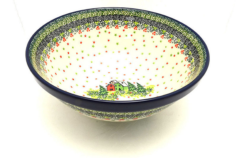 Ceramika Artystyczna Polish Pottery Bowl - Larger Nesting (9") - Unikat Signature U5037 056-U5037 (Ceramika Artystyczna)