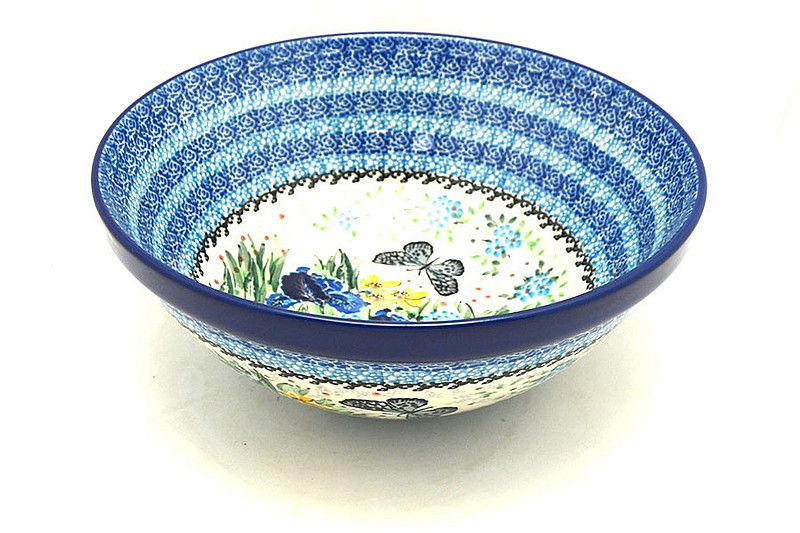 Ceramika Artystyczna Polish Pottery Bowl - Larger Nesting (9") - Unikat Signature U5132 056-U5132 (Ceramika Artystyczna)