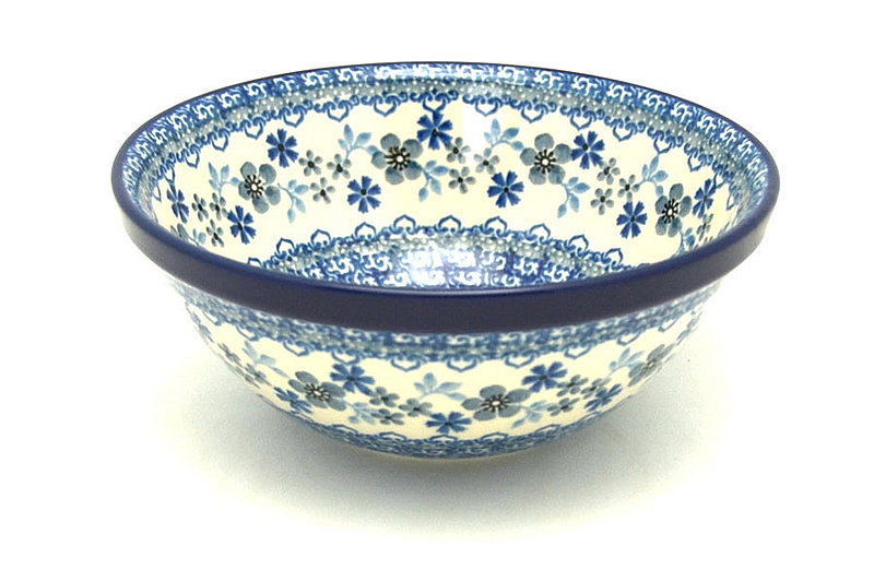 Polish Pottery Bowl - Medium Nesting (6 1/2") - Blue Horizon
