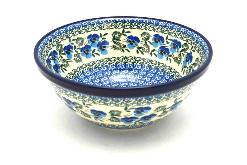 Ceramika Artystyczna Polish Pottery Bowl - Medium Nesting (6 1/2") - Winter Viola 058-2273a (Ceramika Artystyczna)
