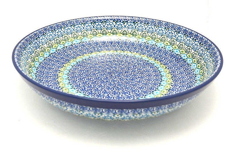 Ceramika Artystyczna Polish Pottery Bowl - Pasta Serving - Large - Tranquil Tide 115-1859a (Ceramika Artystyczna)