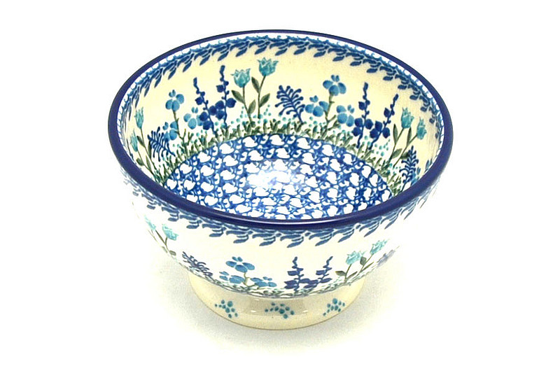 Ceramika Artystyczna Polish Pottery Bowl - Pedestal - Small - Little Gems 206-2898a (Ceramika Artystyczna)