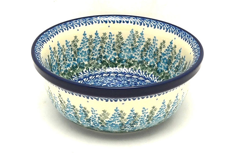 Ceramika Artystyczna Polish Pottery Bowl - Salad - Virginia Blue Bells 209-3279a (Ceramika Artystyczna)
