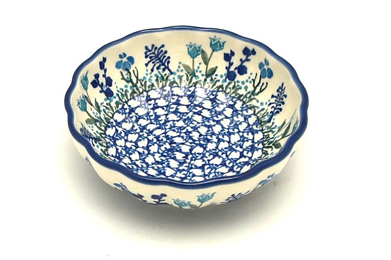Ceramika Artystyczna Polish Pottery Bowl - Shallow Scalloped - Small - LIttle Gems 023-2898a (Ceramika Artystyczna)