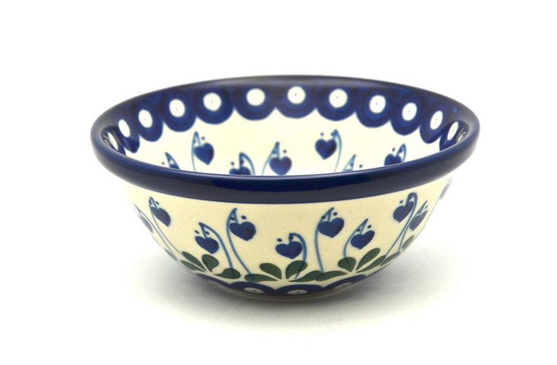 Polish Pottery Bowl - Small Nesting (5 1/2") - Bleeding Heart