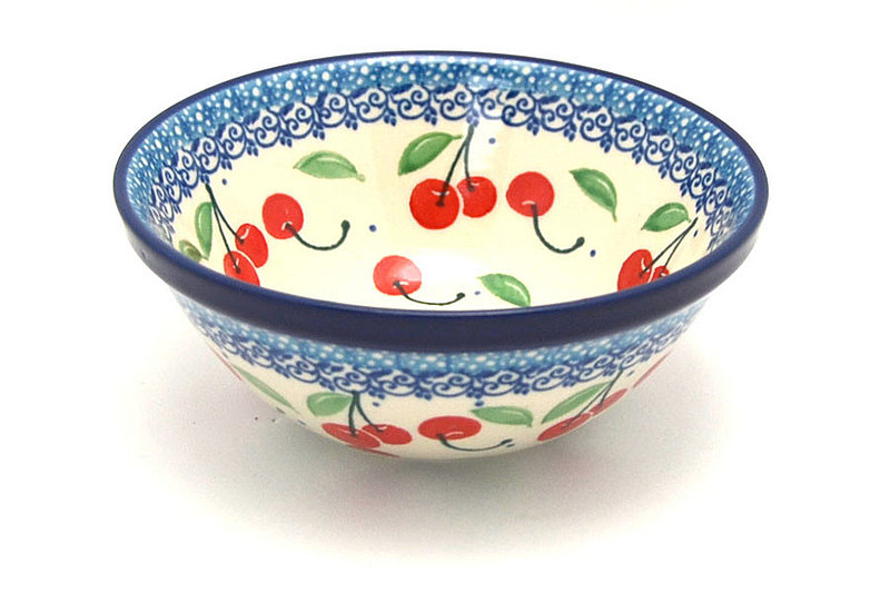 Polish Pottery Bowl - Small Nesting (5 1/2") - Cherry Pie