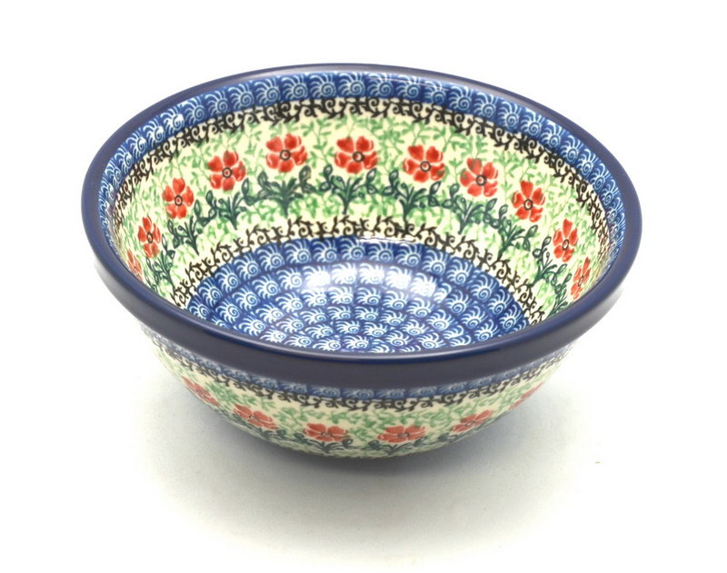 Ceramika Artystyczna Polish Pottery Bowl - Small Nesting (5 1/2") - Maraschino 059-1916a (Ceramika Artystyczna)