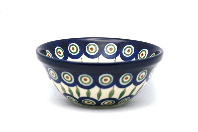 Polish Pottery Bowl - Small Nesting (5 1/2") - Peacock