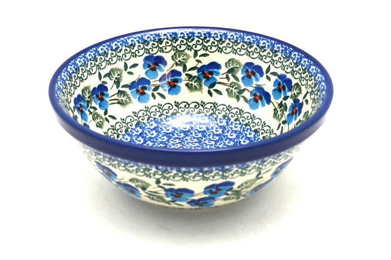 Ceramika Artystyczna Polish Pottery Bowl - Small Nesting (5 1/2") - Winter Viola 059-2273a (Ceramika Artystyczna)
