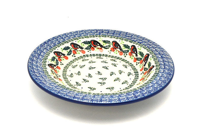 Ceramika Artystyczna Polish Pottery Bowl - Soup/Pasta - Red Robin 014-1257a (Ceramika Artystyczna)