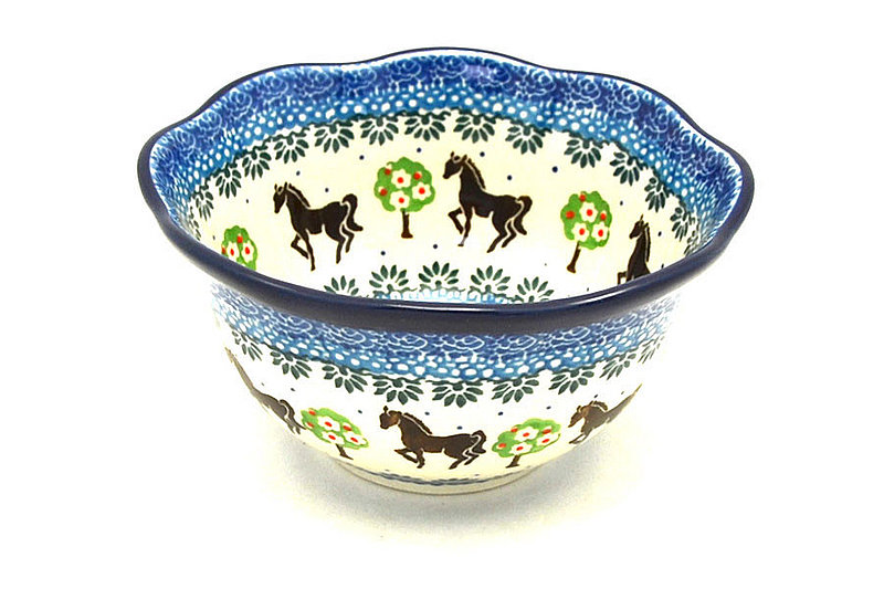 Ceramika Artystyczna Polish Pottery Bowl - Wavy Edge - Mackintosh A54-2256a (Ceramika Artystyczna)