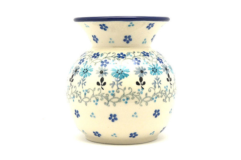 Polish Pottery Bubble Vase - Bachelor Button