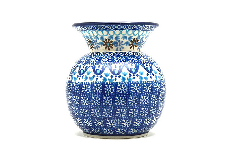 Polish Pottery Bubble Vase - Blue Yonder