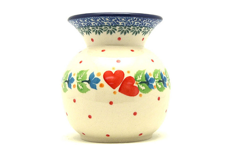 Polish Pottery Bubble Vase - Sweet Hearts