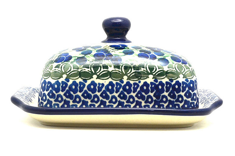 Polish Pottery Butter Dish - Huckleberry