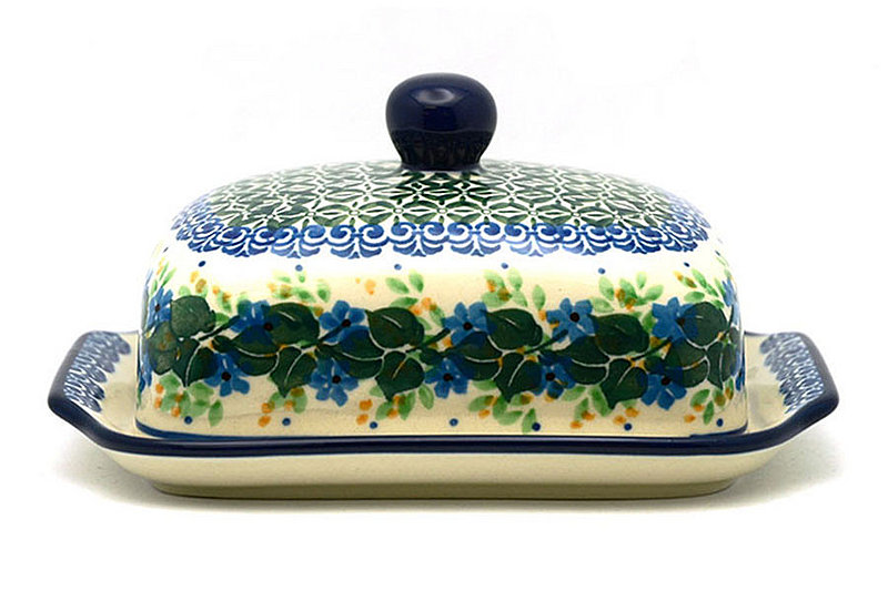Ceramika Artystyczna Polish Pottery Butter Dish - Ivy Trail 295-1898a (Ceramika Artystyczna)