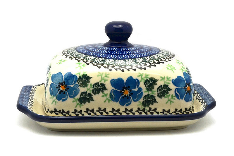 Polish Pottery Butter Dish - Morning Glory